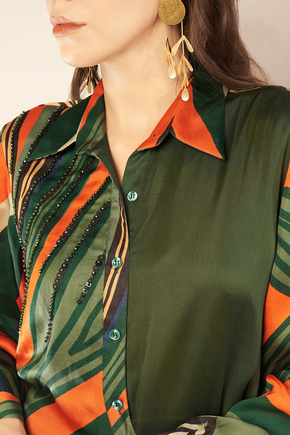 Printed Shirt Dress