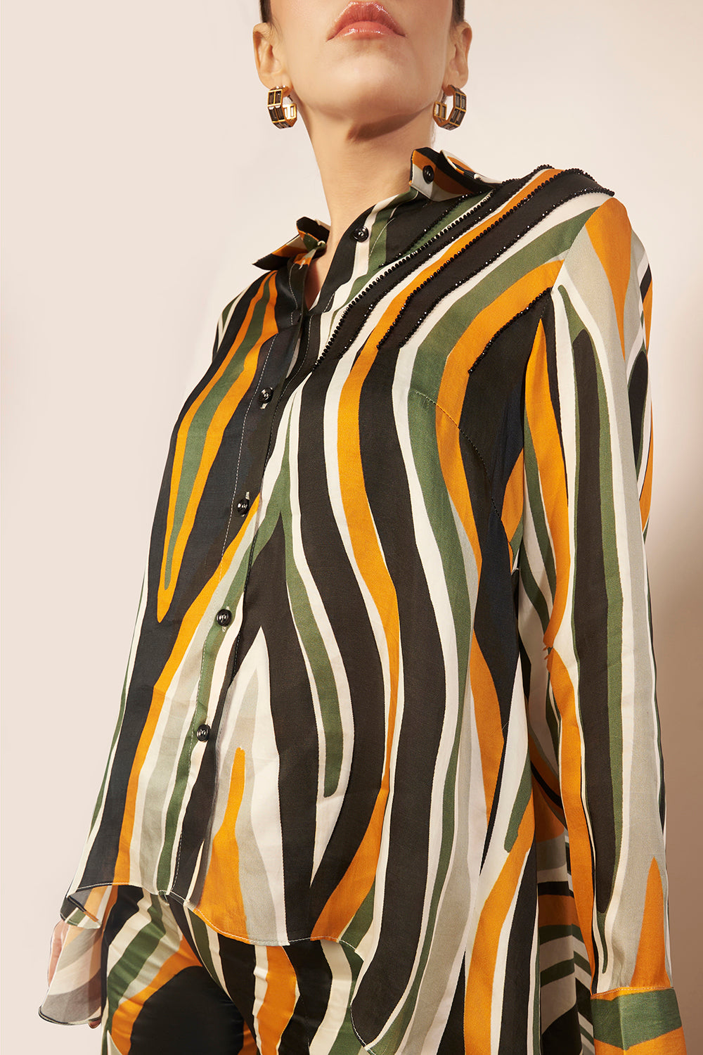 Black/Ivory High Low Top