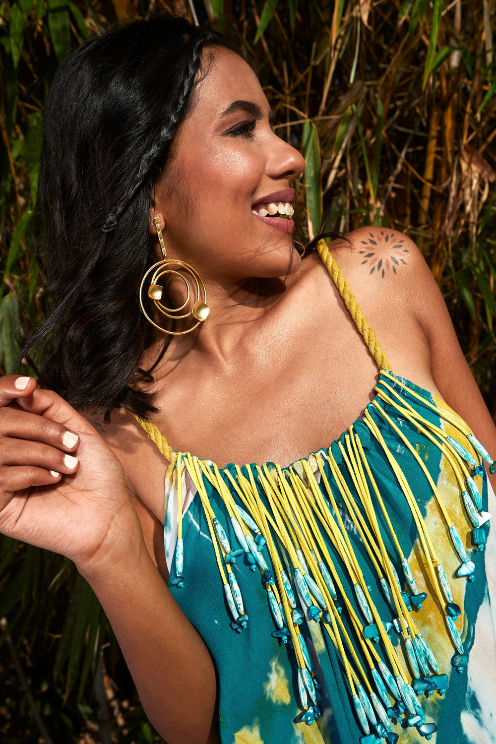 Green Asymmetric Dress