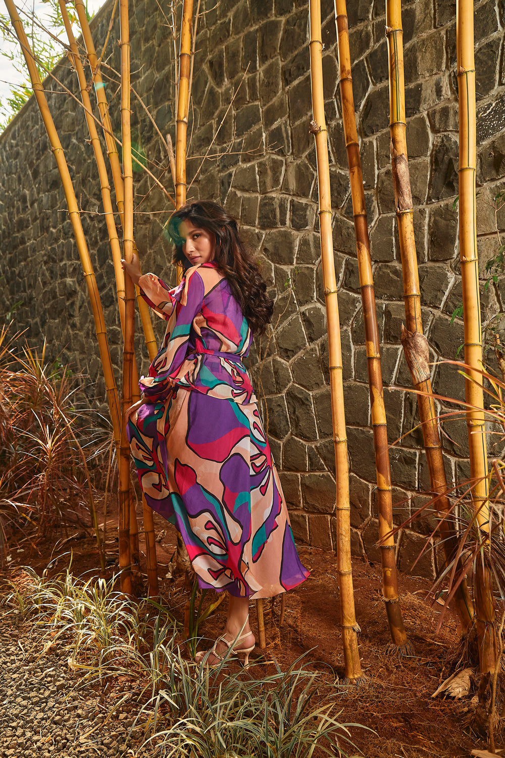 Printed Flared Skirt