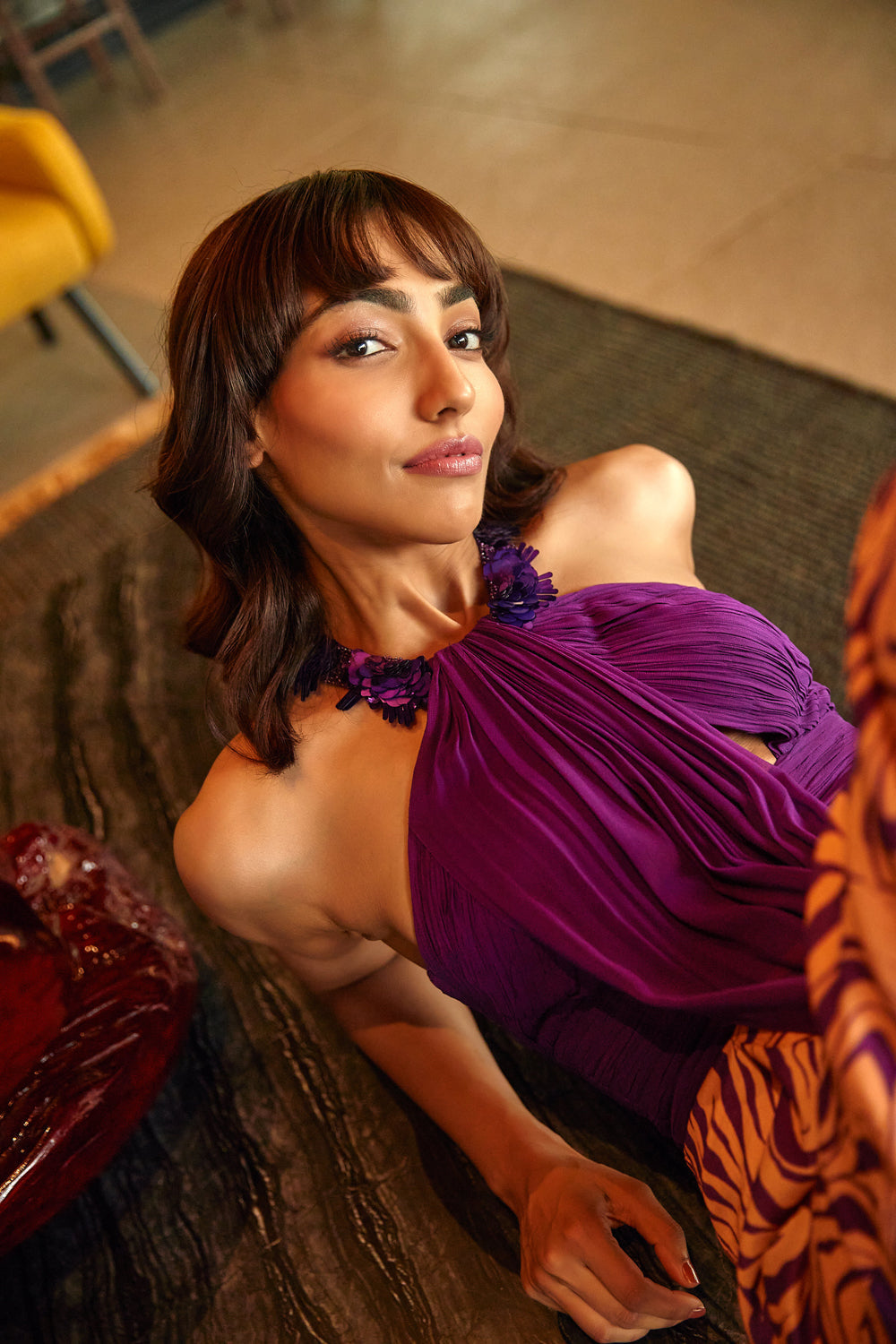 Iris Halter Neck Printed Jumpsuit