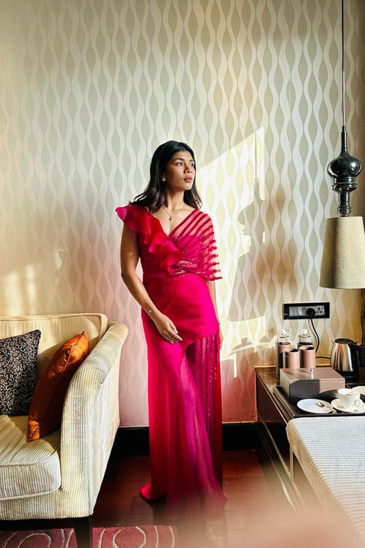 Nikhat Zareen in Pink Jumpsuit