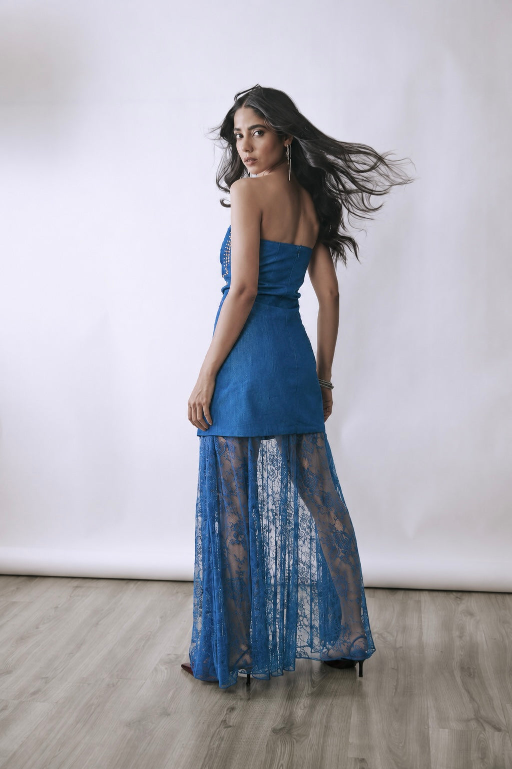 Riviera Lace Layered Mini Dress