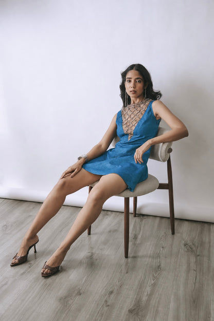 Riviera Lattice Mini Dress