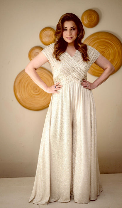 NEELAM KOTHARI IN PEARL REVERIE JUMPSUIT