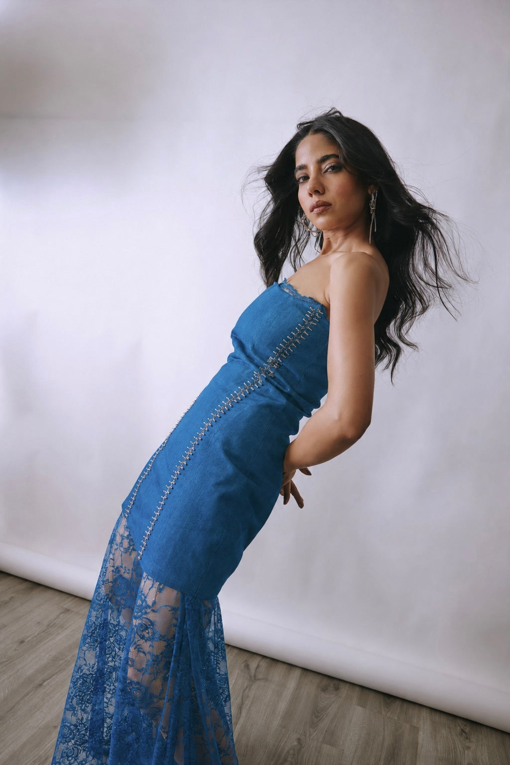 Riviera Lace Layered Mini Dress
