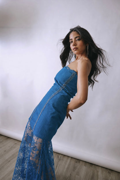 Riviera Lace Layered Mini Dress