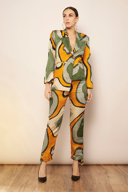 Asymmetrical Hem Pants