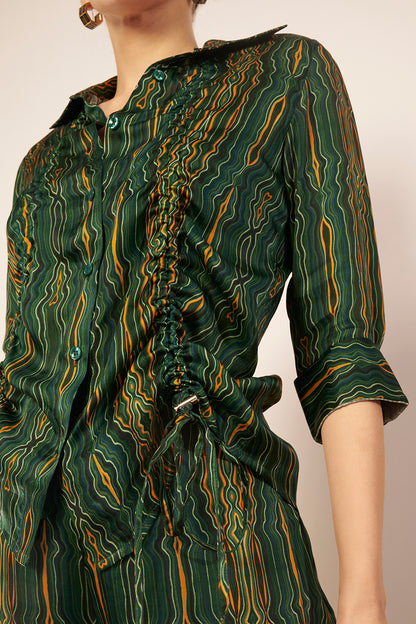 Silk Straight Pants