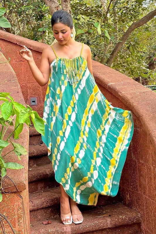 Hina Khan in Asymmetric Dress