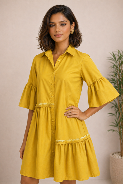 Sunbeam Layered Cotton Dress