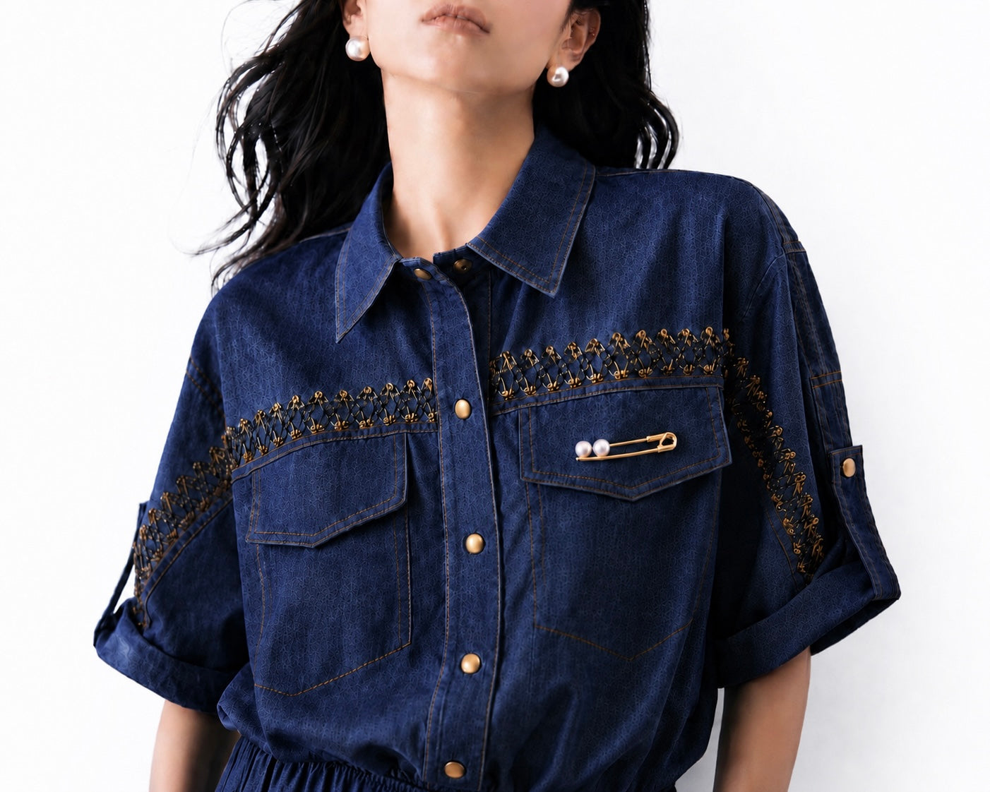 Indigo Pin Utility Co-Ord