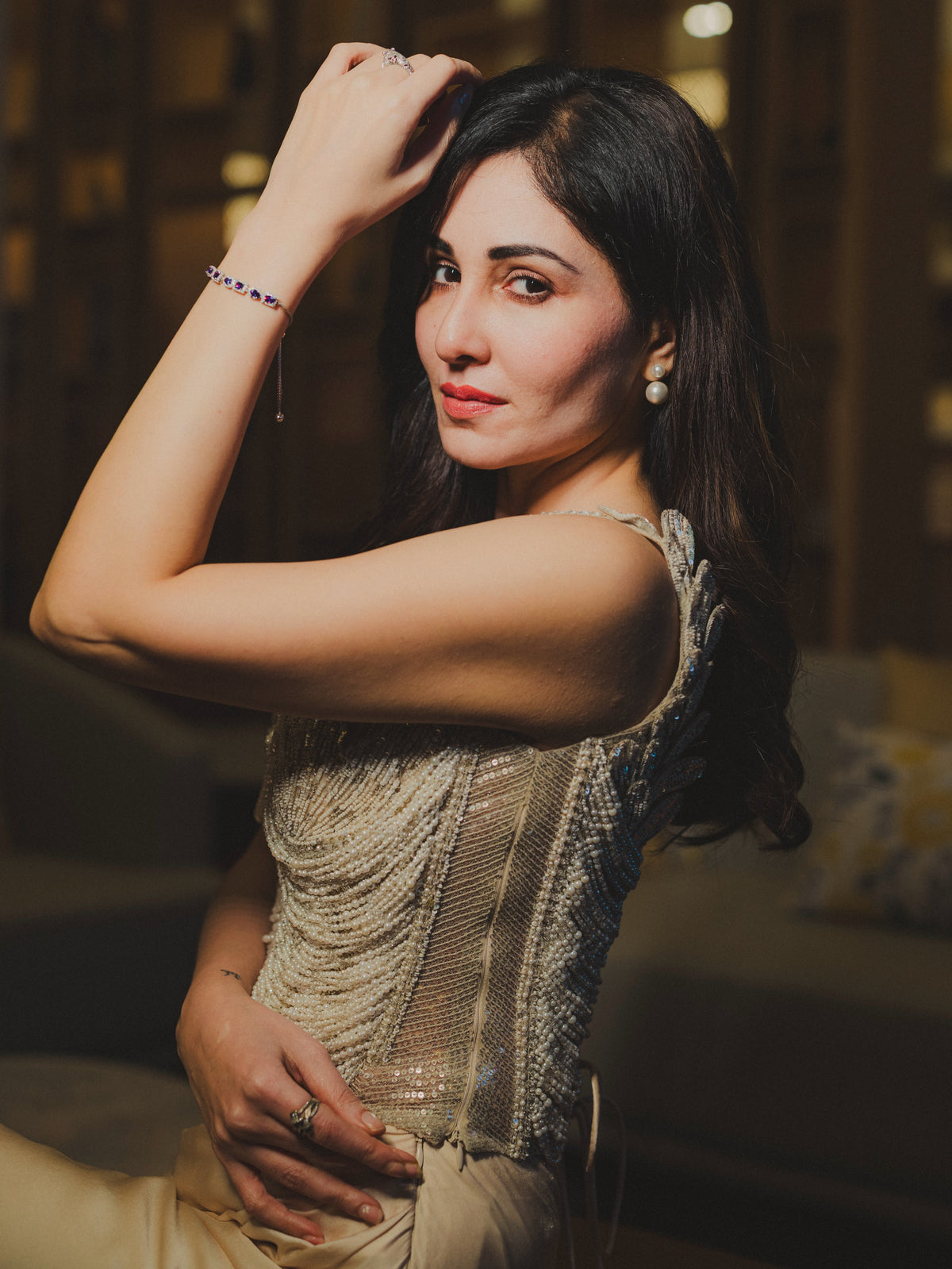 Pooja Chopra in The Elara Set