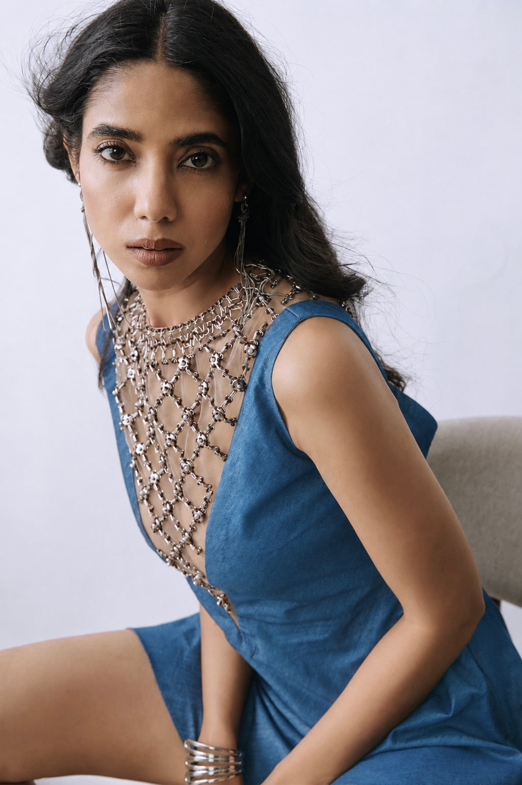 Riviera Lattice Mini Dress