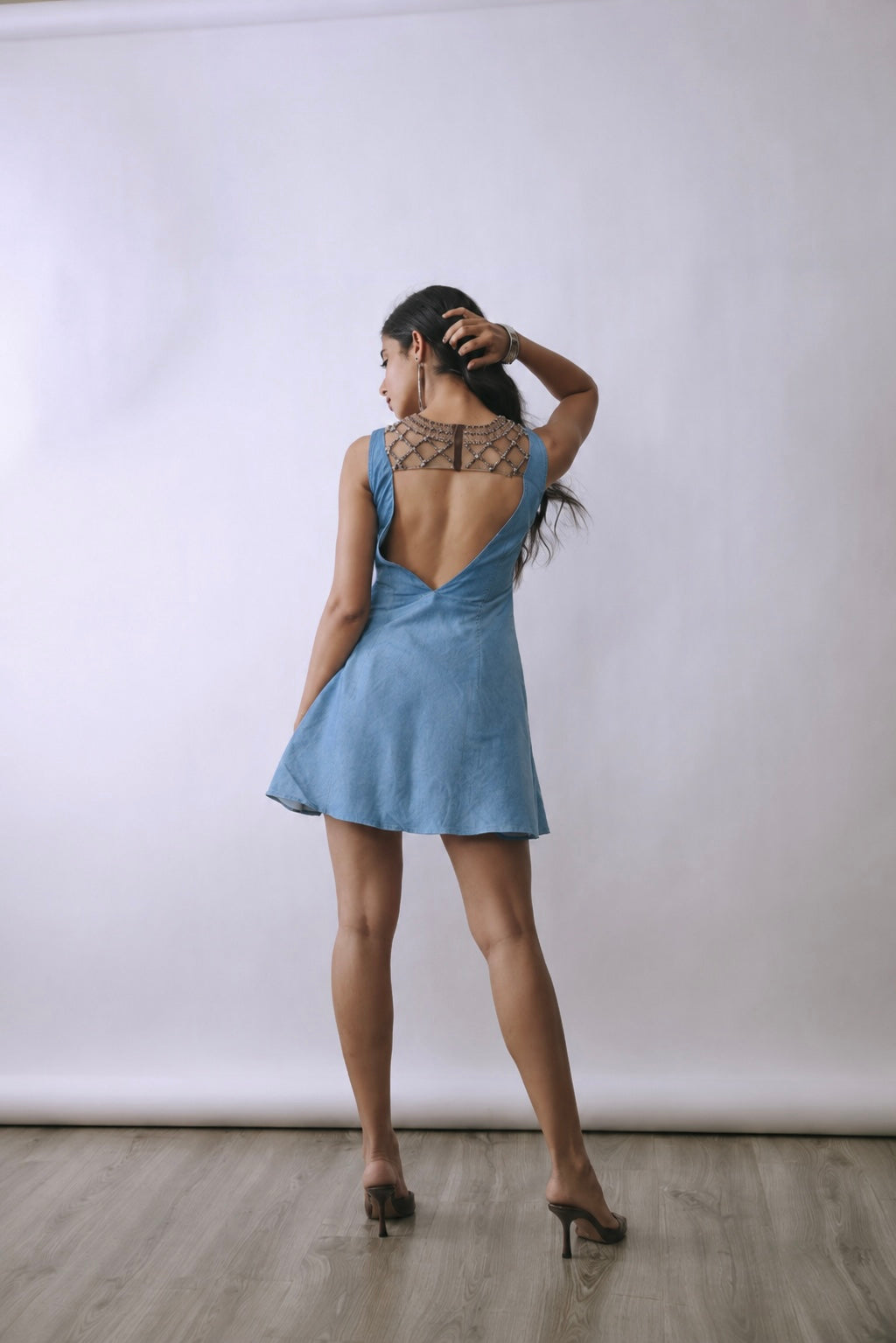 Ice Lattice Mini Dress