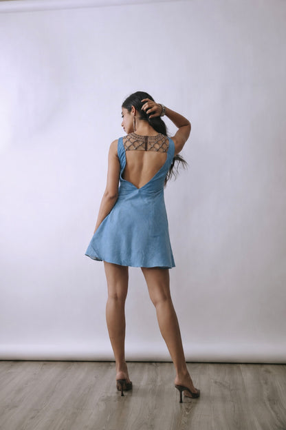 Ice Lattice Mini Dress
