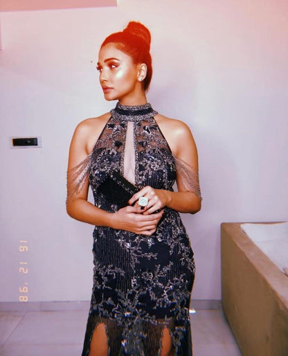 DAISY SHAH IN MOONLIGHT MIRAGE GOWN