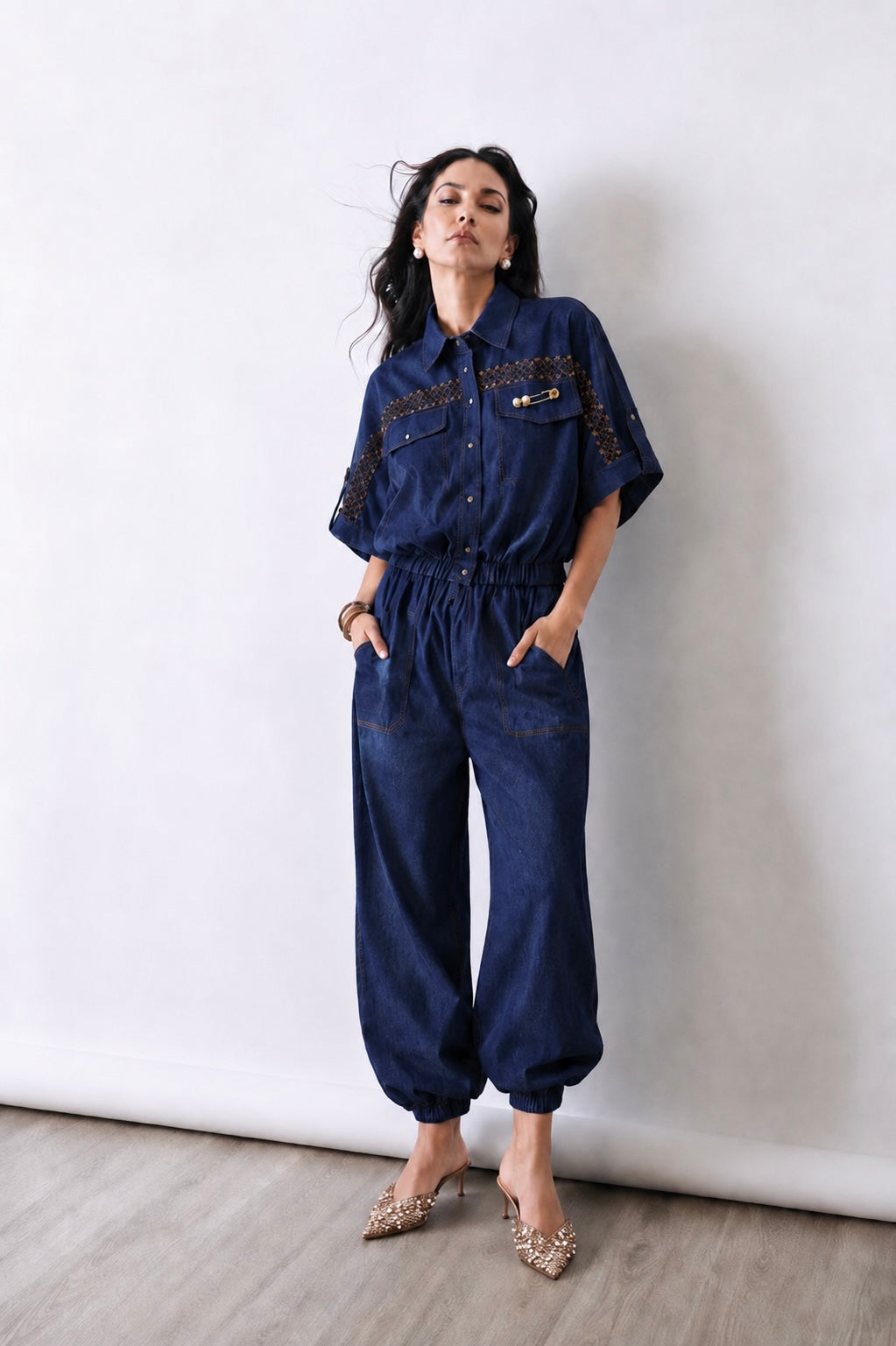 Indigo Pin Utility Co-Ord