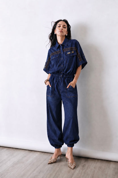Indigo Pin Utility Co-Ord