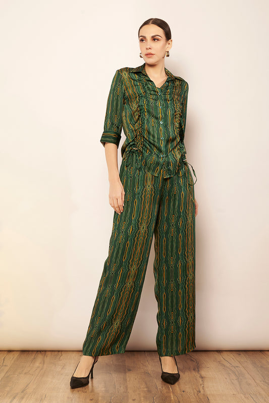 Silk Straight Pants