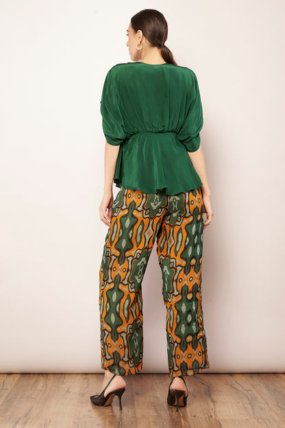 Crepe ruched top