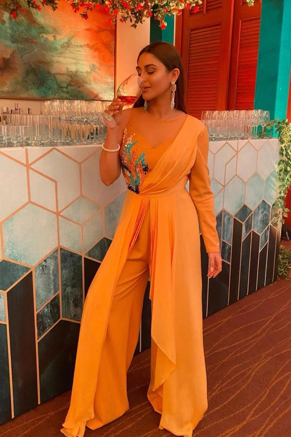 Manasa Varanasi and Krystle D’Souza in Amber Jumpsuit