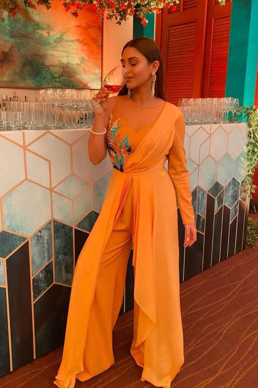 Manasa Varanasi and Krystle D’Souza in Amber Jumpsuit