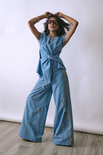 Ice Veil Denim Co-ord Set