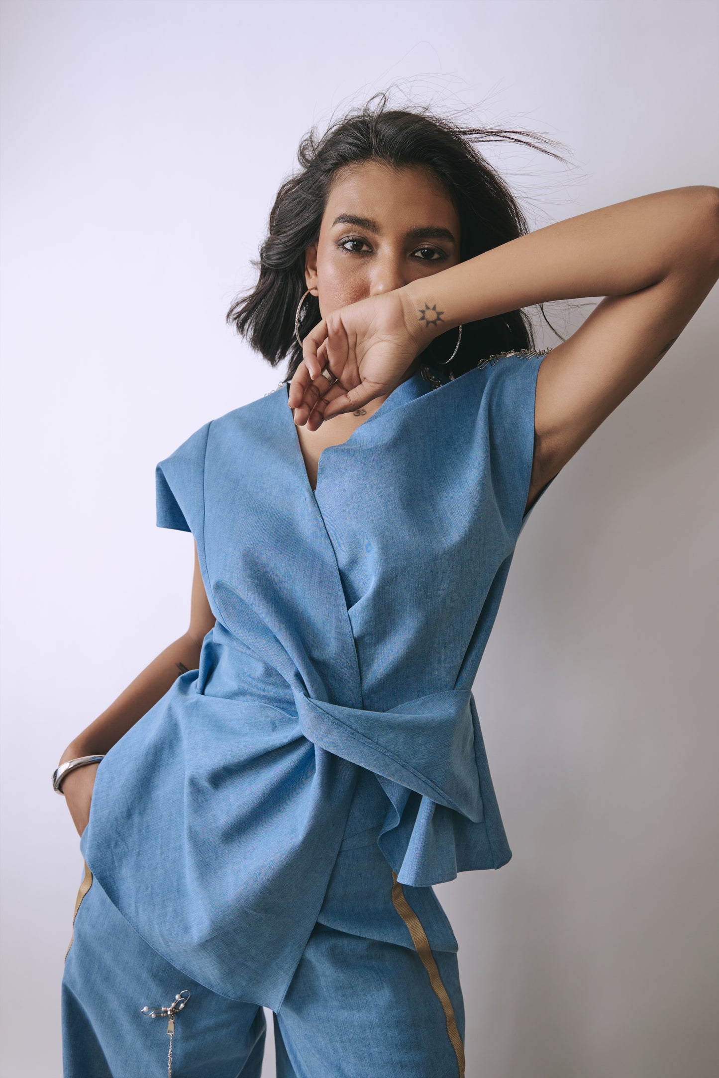 Ice Veil Denim Co-ord Set