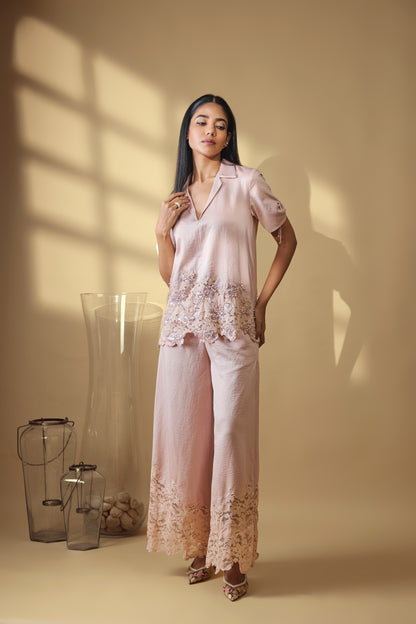 Celestine Lace Satin Co-ord Set