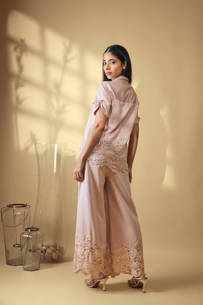 Celestine Lace Satin Co-ord Set