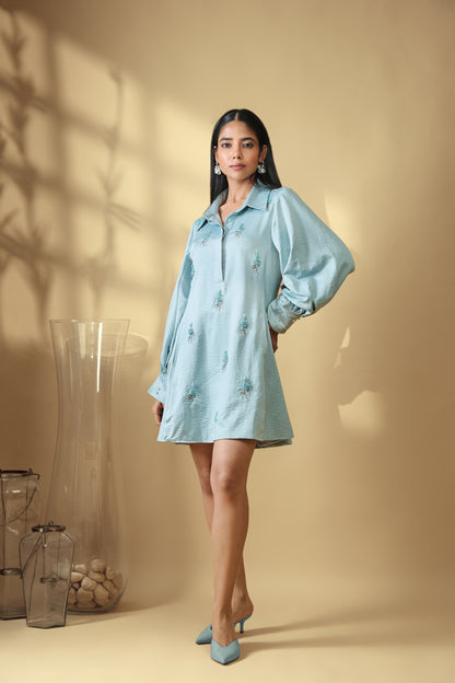 Misty Fern Embellished Dress