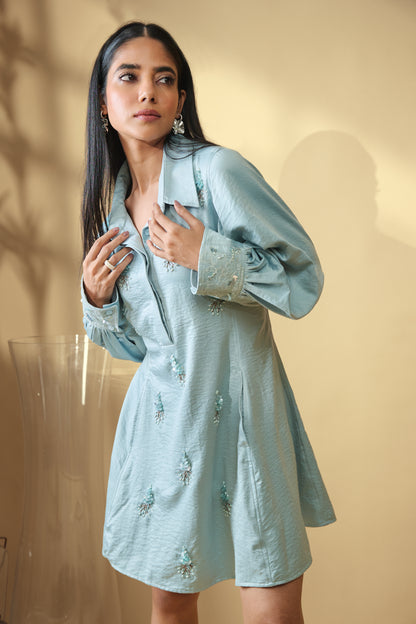 Misty Fern Embellished Dress