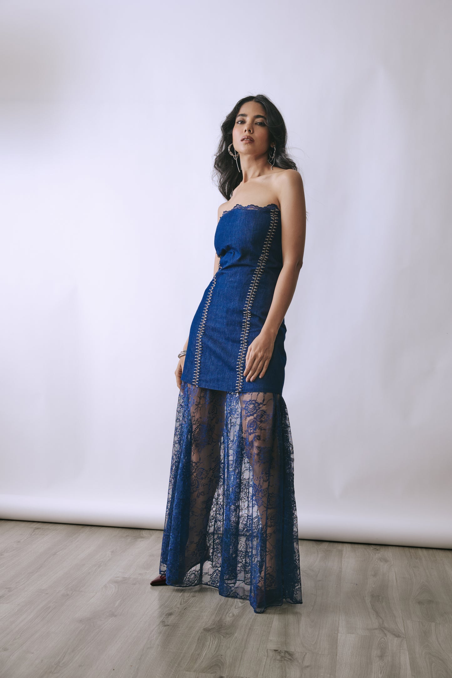 Indigo Mirage Layered Dress