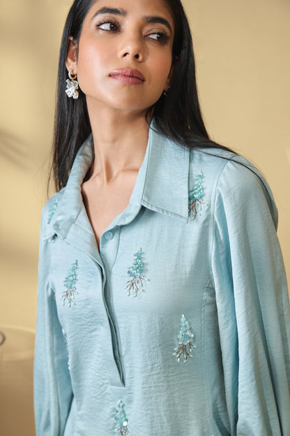 Misty Fern Embellished Dress