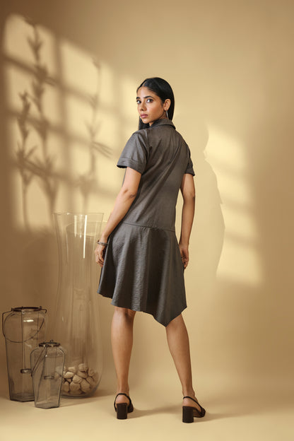 Charcoal Reverie Dress
