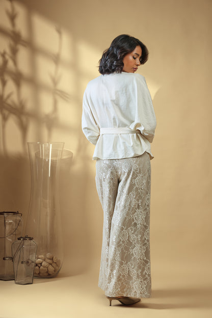 Moonlit Taupe Pant Set