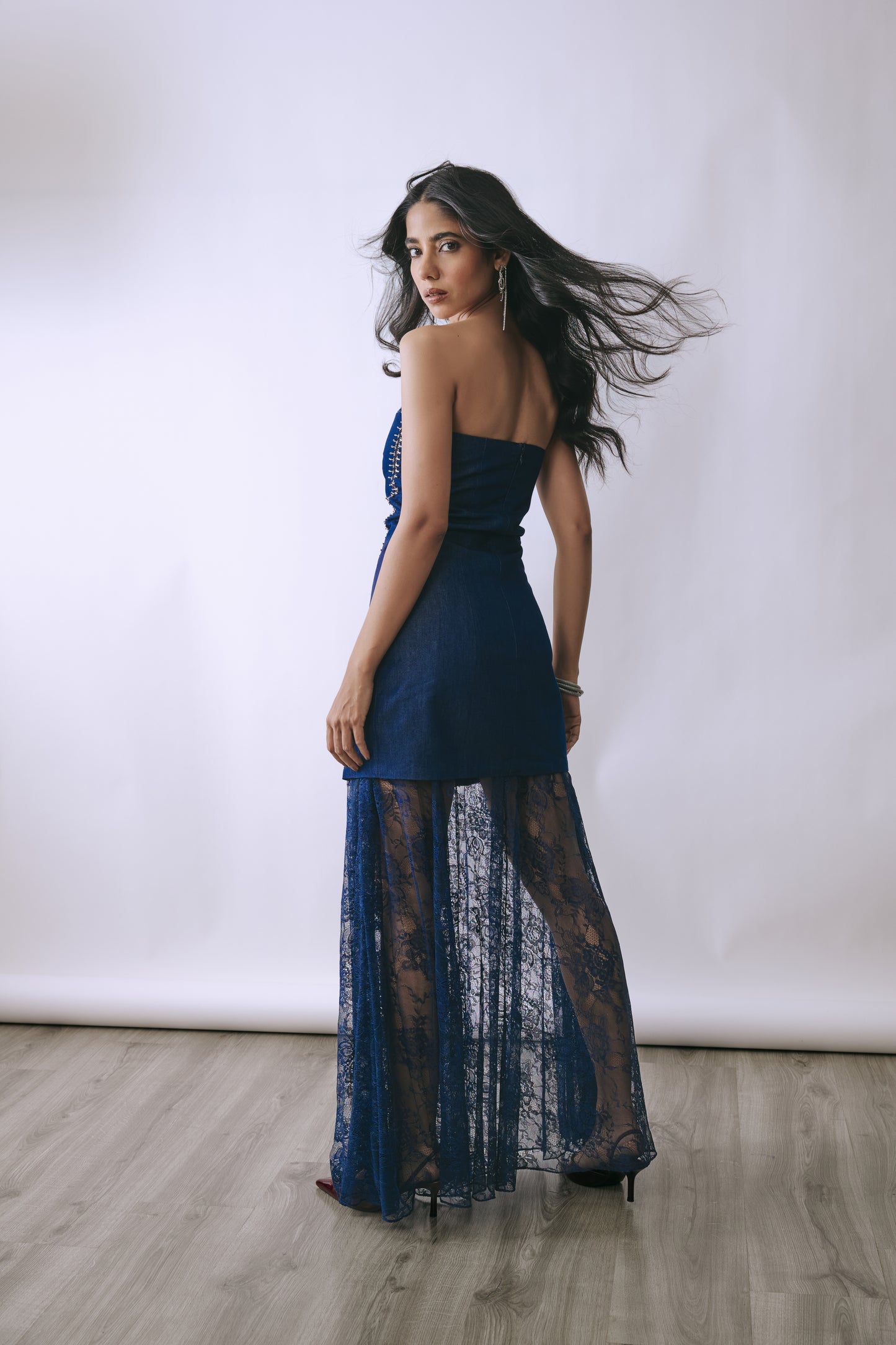 Indigo Mirage Layered Dress