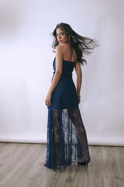 Indigo Mirage Layered Dress