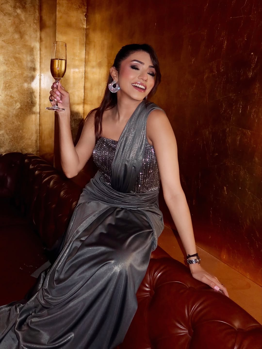 Geetika Verma in Molten Muse Gown