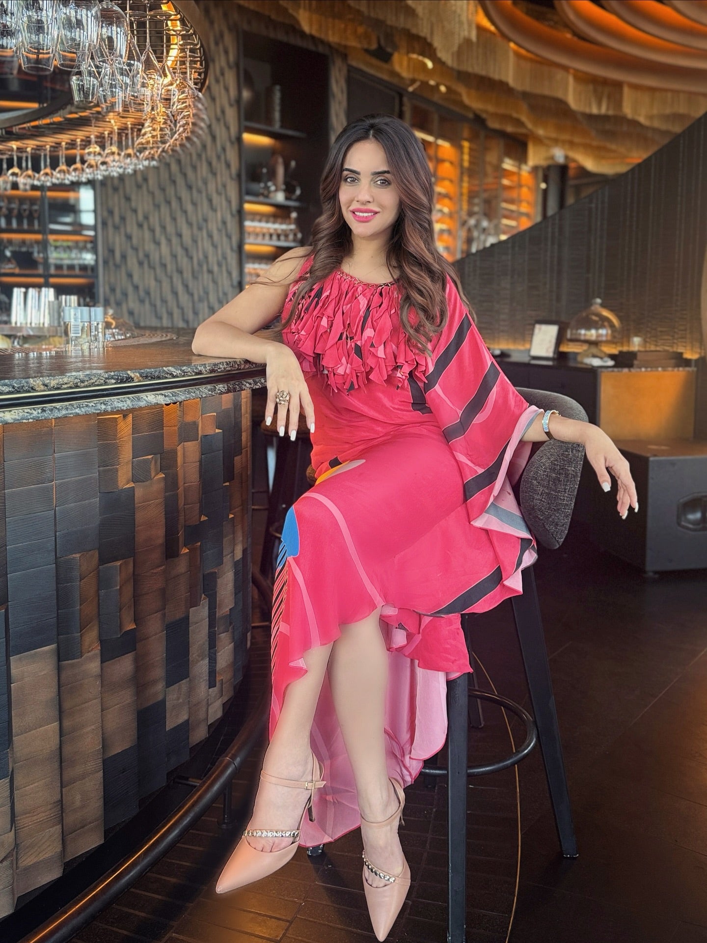 SARA ARFEEN KHAN IN MODERN MUSE KAFTAN DRESS