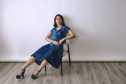 Deep Indigo Hook Dress
