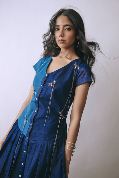 Deep Indigo Hook Dress