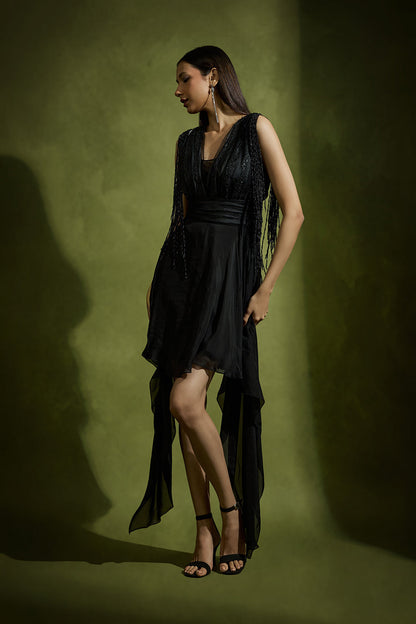 Noir Flared Dress