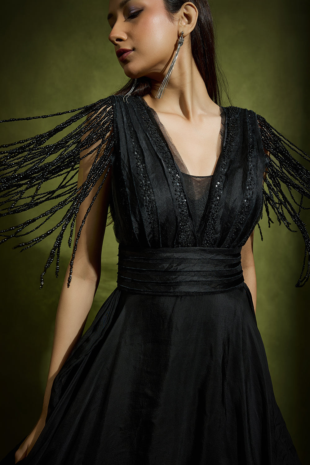 Noir Flared Dress