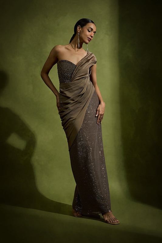 Draped Corset Dress
