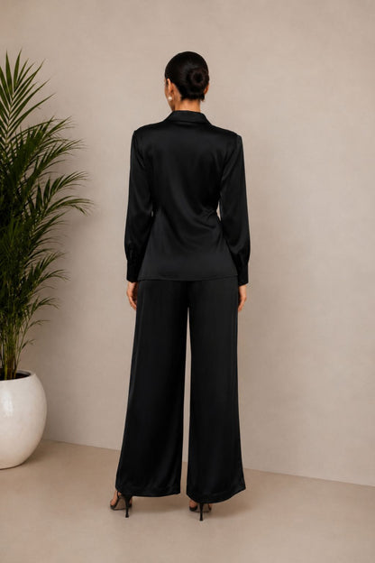 Black Knot Draped Co-ord.